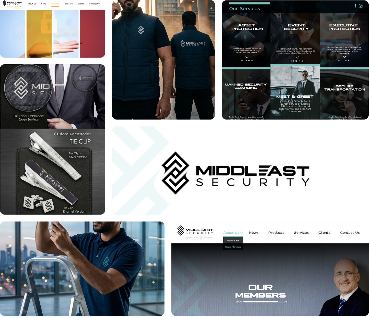 Middle East Security rebranding project showcase